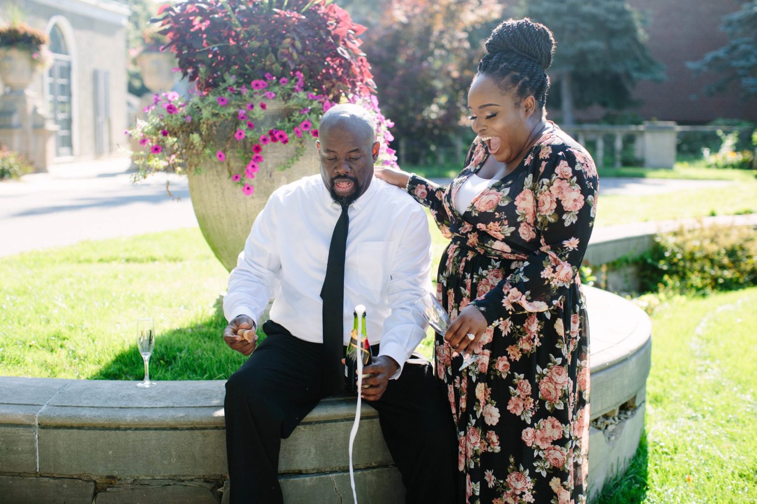 Toronto engagement photography at Glendon College